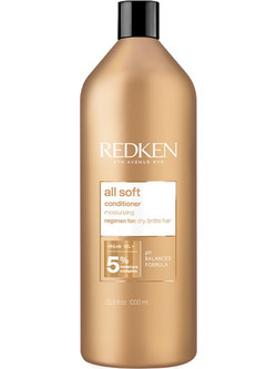 Redken All Soft Mega Conditioner για Επανόρθωση & Φριζάρισμα για Ξηρά & Ταλαιπωρημένα Μαλλιά 1lt