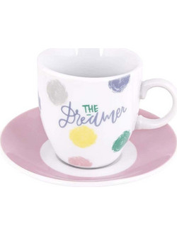 Max Home The Dreamer Φλιτζάνια Espresso & Ελληνικού Καφέ Πορσελάνης 90ml 6τμχ DG080208
