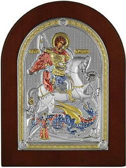 Επάργυρη εικόνα Άγιος Γεώργιος Prince Silvero MA-E1530MX