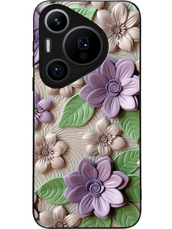Sonique 3D Flower Series Back Cover Violet (Huawei Pura 70 Pro)