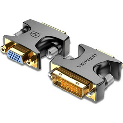 VENTION DVI Male to VGA Female Adapter Black (ECFB0) (VENECFB0)