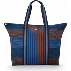PIP STUDIO - TILDA TOTE ΤΣΑΝΤΑ ΜΕΓΑΛΗ ΜΠΛΕ ΣΚΟΥΡΟ ΜΕ ΚΑΦΕ 66cm x 20cm x 44cm