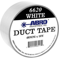 Abro 6620-W Αυτοκόλλητη Υφασμάτινη Λευκή Ταινία 50mm x 9m