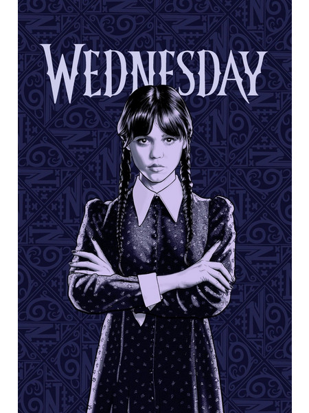 Wednesday Color fleece blanket 100x150cm