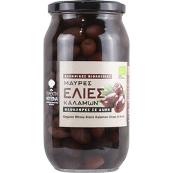 Ελιές Καλαμών Ολόκληρες (στραγγ. 620g) 980g Εκλεκτή Κουζίνα Bio Βιοαγρός