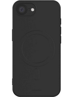 Θήκη iPhone 17e / 16e Spacecase Silicone Magnetic Case Σιλικόνης με MagSafe - Black (5905719117924)
