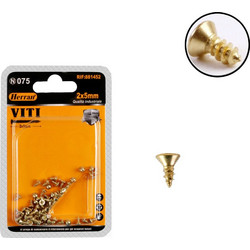 Σετ Βίδες Σταυρού Φ2X5mm Χρυσές Herran 881452