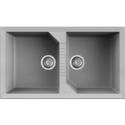 Elleci Tekno 450 Ένθετος Νεροχύτης Γρανίτη Αντιστρεφόμενος Aluminium 86x50cm