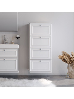 Στήλη STELLA Λευκή 54 MDF 18mm Λάκα 3CSTE054WHM κρεμαστή