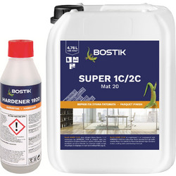 BOSTIK MAISON SUPER 1C/2C MAT 20 ΒΕΡΝΙΚΙ 2 ΣΥΣΤΑΤΙΚΩΝ PU ΝΕΡΟΥ ΜΕ ΚΕΡΑΜΙΚΑ ΣΩΜΑΤΙΔΙΑ 5LT (48310100)