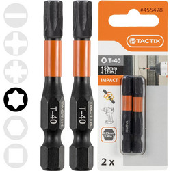 455428 ΜΥΤΗ TORX T40x50mm 02τμχ IMPACT TORSION TACTIX