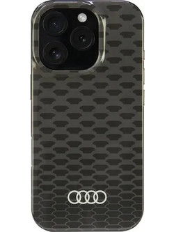 Audi IML Stitching Pattern MagSafe iPhone 16 Pro 6.3 black/black hardcase AU-IMLMIP16P-Q5/D3-BK - (AUDI000200-0)