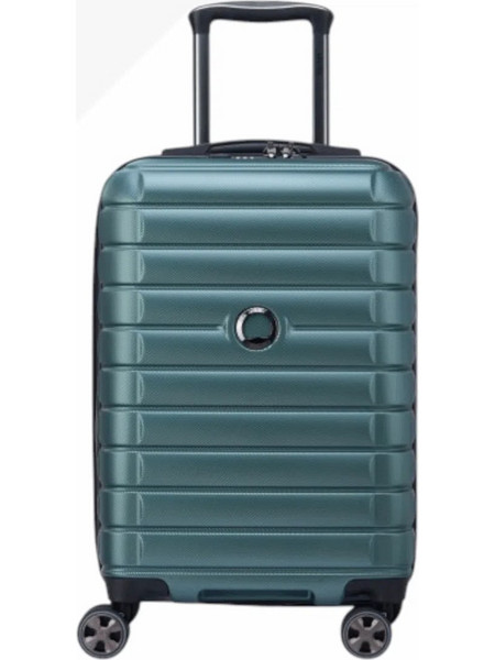 Delsey Shadow Βαλίτσα Καμπίνας 55x39.5x20.5cm με 4 Ρόδες Πράσινη