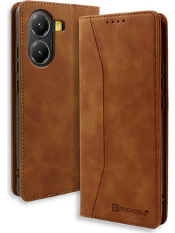 Bodycell Book Case Θήκη Πορτοφόλι Brown (Xiaomi Poco X7 Pro)