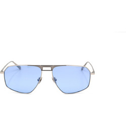 KreuzbergKinder Hiram C2 Ανδρικά Γυαλιά Ηλίου Aviator Μεταλλικά Ασημί με Μπλε Καθρέπτη Φακό