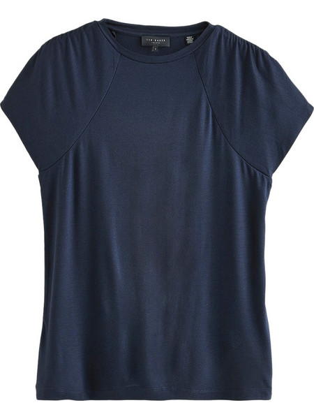 T-Shirt Elmie Gather Shoulder Detail 281485 dk-blue