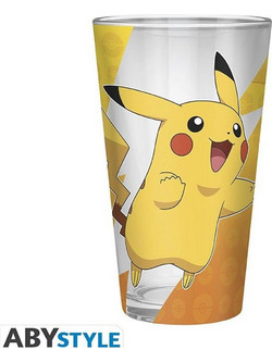 AbyStyle Ποτήρι Νερού Γυάλινo Pokemon Pikachu Foil Διαφανές Κίτρινο 400ml 3665361111108