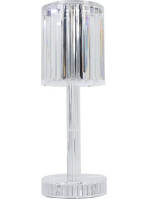 InLight 3040 Πορτατίφ Αφής LED με Μπαταρία Διαφανές Φ8.5xΥ24.5cm
