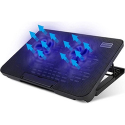CR-N99 Cooling Pad για Laptop έως 17" με 2 Ανεμιστήρες