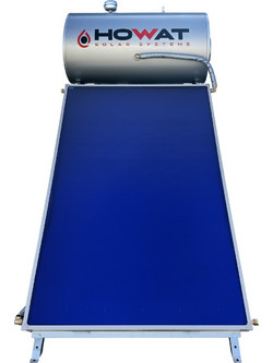 Howat Ηλιακός Θερμοσίφωνας 120lt 2m² Inox Διπλής Ενέργειας