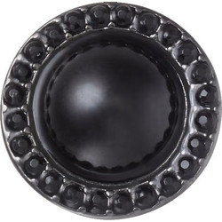CROCS ΑΞΕΣΟΥΑΡ CHARM'S BLACK DOME WITH GEMS E69715, ΜΑΥΡΟ, UNISEX