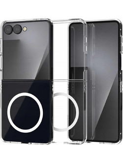 Θήκη Samsung Galaxy Z Flip7 Spacecase Crystal MagCase Διάφανη Σκληρή με MagSafe 2mm - Clear (5905719129507)