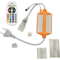 DOME NEON REMOTE CONTROLLER RGB 50Μ ΜΕ ΘΕΡΜΟΣΥΣΤΕΛΟΜΕΝΟ 7cm ΜΕ ΤΕΡΜΑΤΙΚΗ ΤΑΠΑ UNIVERSE - 2-U009423
