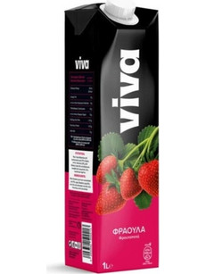 Viva Φρουτοποτό Φράουλα 1000ml