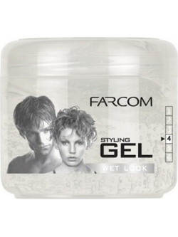 Farcom Wet Look Styling Gel Μαλλιών για Wet Look 250ml