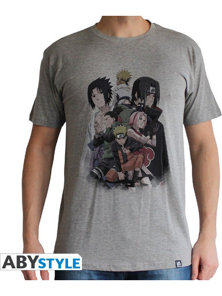 Naruto Shippuden Unisex Sport Grey Tshirt - ABYTEX355