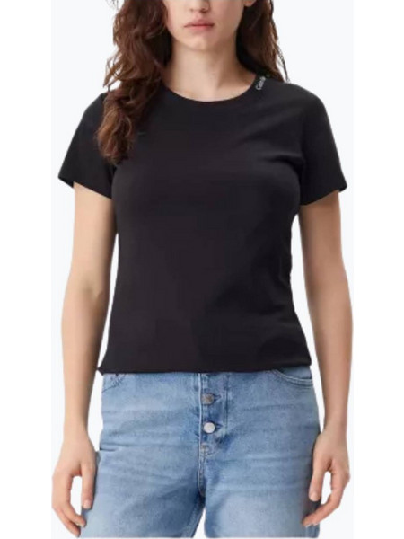 Γυναικεία Κοντομάνικη Μπλούζα Calvin Klein Jeans 527226-Μαύρο