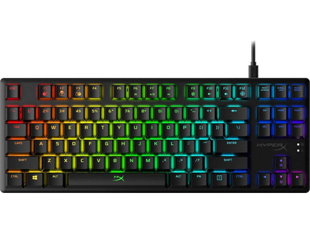 HyperX Alloy Origins Core Μηχανικό Gaming Πληκτρολόγιο TenKeyLess με HyperX Blue Διακόπτες RGB Black
