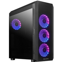 Chieftec Scorpion 4 Black Gaming Mini Tower Κουτί Υπολογιστή RGB με Πλαϊνό Παράθυρο
