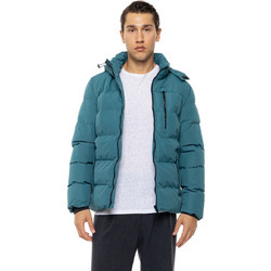 Biston Ανδρικό Μπουφάν Χειμωνιάτικο Puffer Πετρόλ 54-201-003