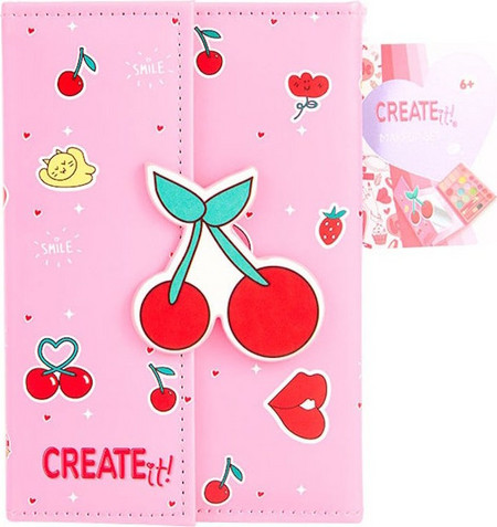 Create it! Σετ Μακιγιάζ Βιβλίο με Μαγνητικό Κλείσιμο Cherry 884526V1