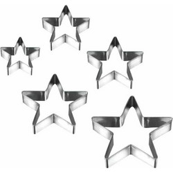 Cut-Pat Σετ 5τμχ Αστέρι Ανοξείδωτα Metaltex 252376 (Υλικό: Ανοξείδωτο)