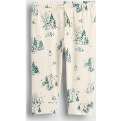 Baby First Favorites Οργανικό Βαμβάκι Pull-On Παντελόνι Ivory frost toile