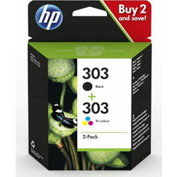 HP 303 Black & C/M/Y Πακέτο 2 Μελανιών Εκτυπωτή Inkjet