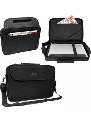 Esperanza Classic+ Τσάντα Laptop Ώμου 17" Black