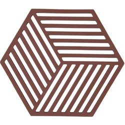 Zone Denmark Σουπλά Για Ζεστά Σκεύη Σιλικόνης 16x14 - Hexagon Burgundy