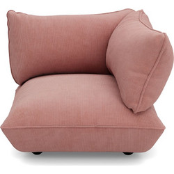 Fatboy Sumo Πολυθρόνα Γωνιακή Δεξιά Κοτλέ 108x108x90 I Soft Pink