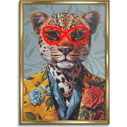 Πίνακας Dandy Panther Με Neon LED Φωτισμό 50x70 Εκ