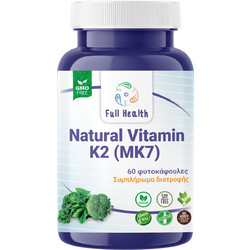 Full Health Natural Vitamin K2 (MK7) 60 Κάψουλες