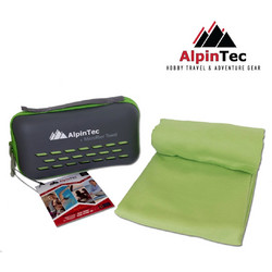 AlpinTec Dryfast XL - Πετσέτα Microfiber 75 x 150 cm, Χρώμα: Green