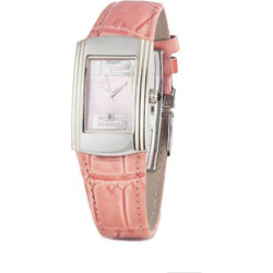 Chronotech Γυναικείο Ρολόι με Ροζ Δερμάτινο Λουράκι CT7017L-08