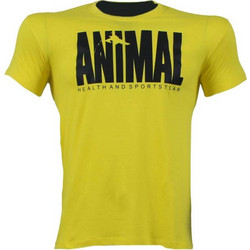 T-SHIRT ANIMAL Κίτρινο Με Μαύρο Logo 21118 (H&S)