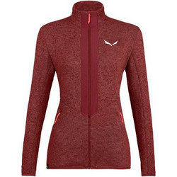 Salewa Rocca 2 Γυναικεία Ζακέτα Fleece Κοντή με Φερμουάρ Μπορντό 27560-1575