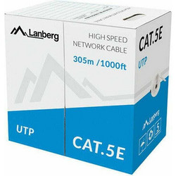Lanberg U/UTP Cat.5e Καλώδιο Δικτύου Ethernet 305m Green LCU5-10CC-0305-G