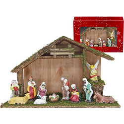 Φάτνη Ξύλινη Πολύ Μεγάλη 37x24cm Xmasfest 113938