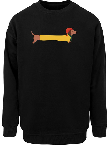 Christmas Dog Crewneck black